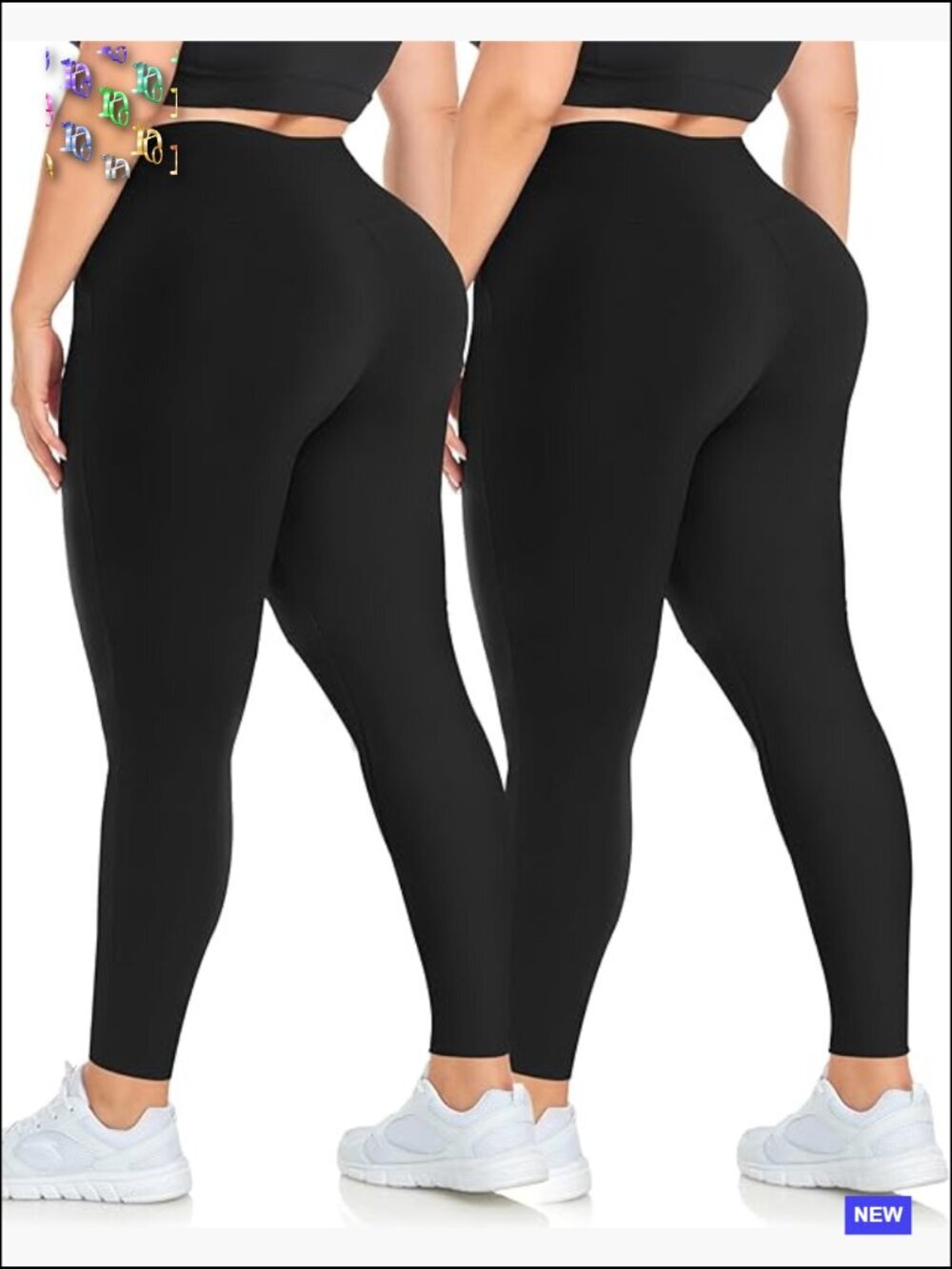 High Waist Tummy Control Leggings Plus Size Stretchy Workout Yoga Pants